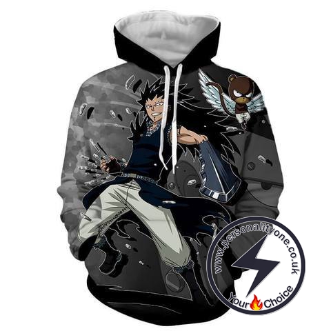 gajeel shadow - Fairytail Hoodies - Fairytail